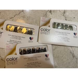 Color Street Nail Polish Strips-   Salute to You, Lacey Business & Drop the Ball